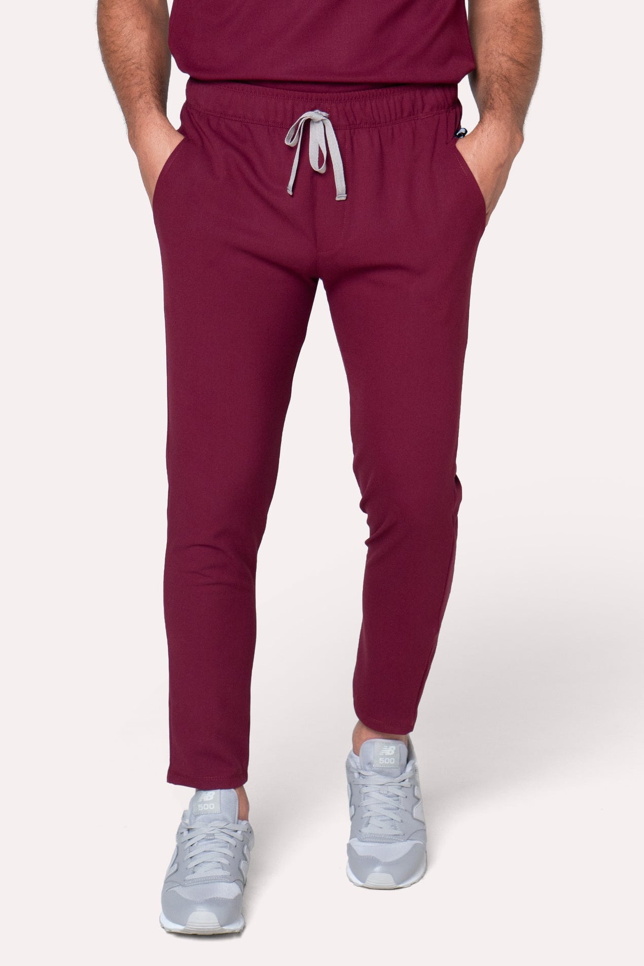 Fresh Burgundy Scrub Pants