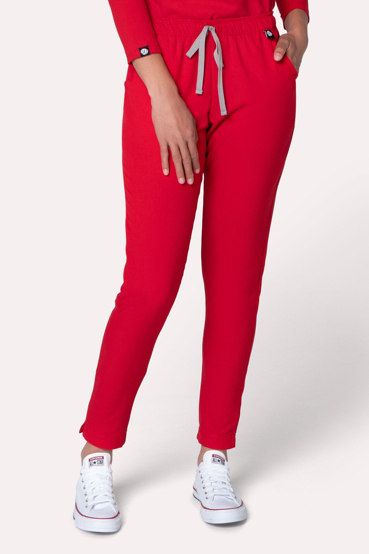 Fall Red Scrub Pants
