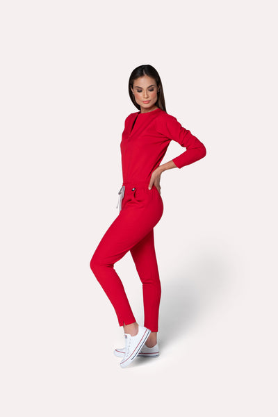 Fall Red Scrub Pants