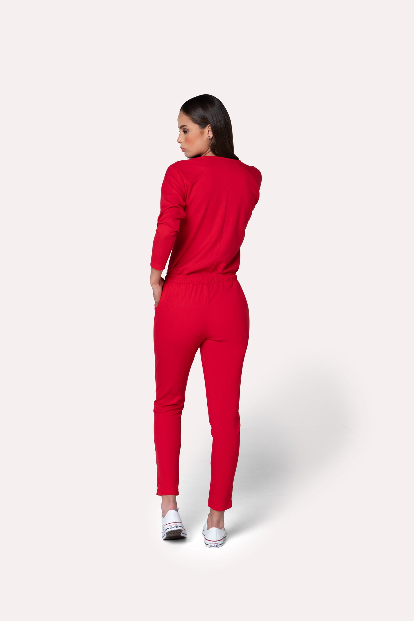 Fall Red Scrub Pants