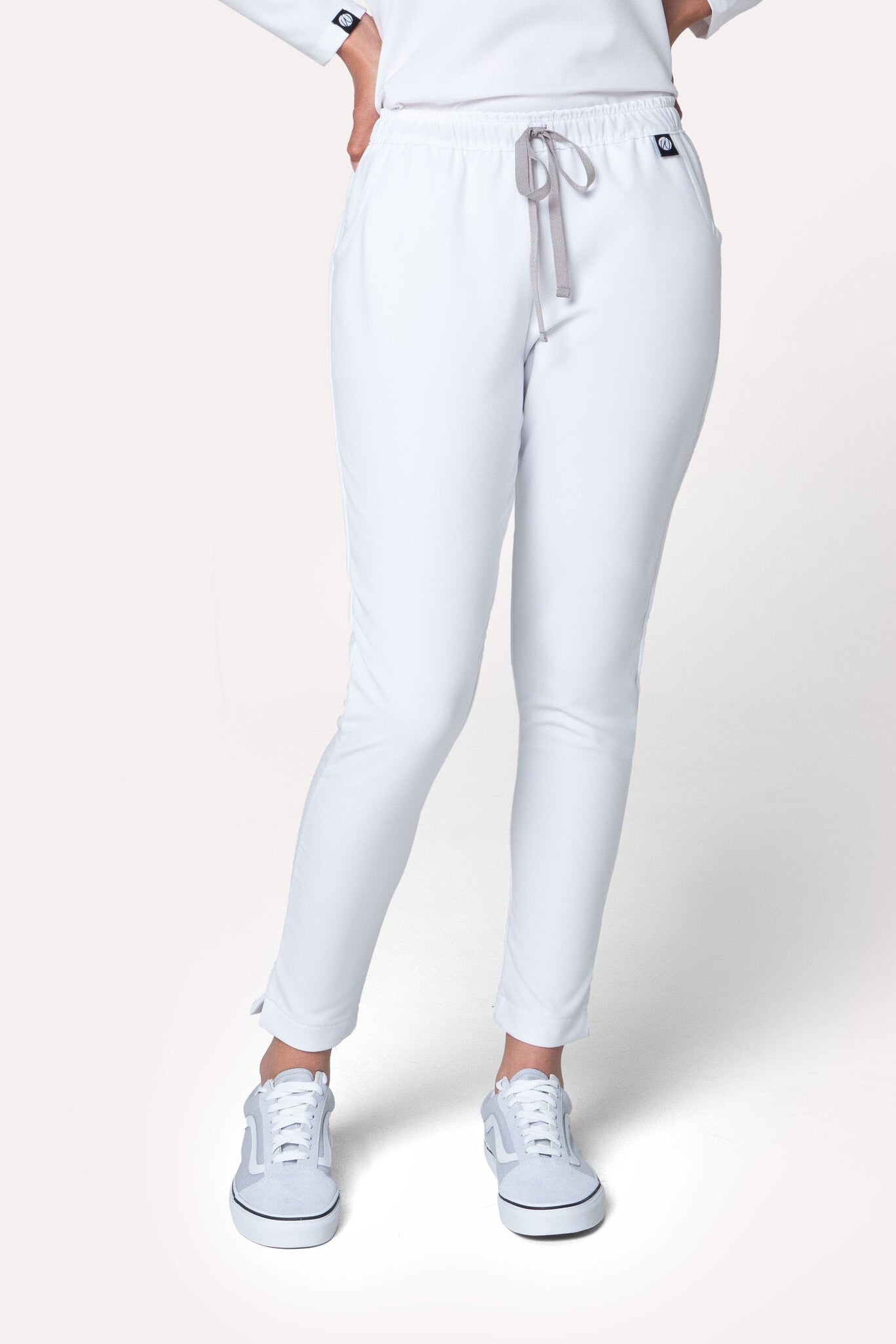 Fall White Scrub Pants