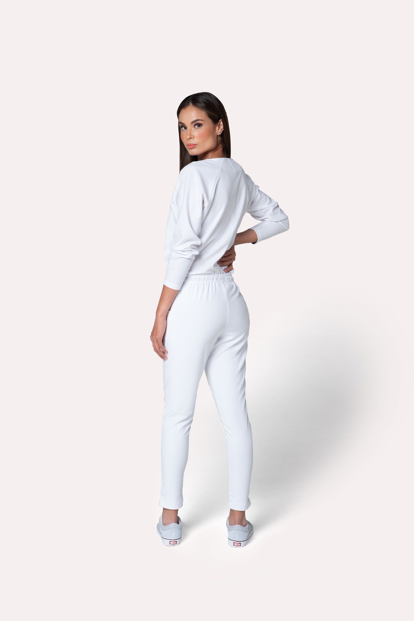 Fall White Scrub Pants