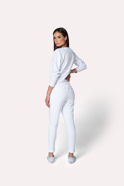 Fall White Scrub Pants